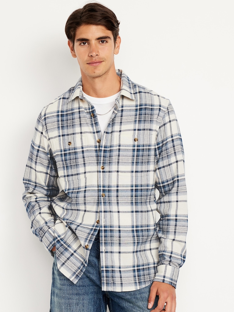 Plaid Flannel Pocket Shirt