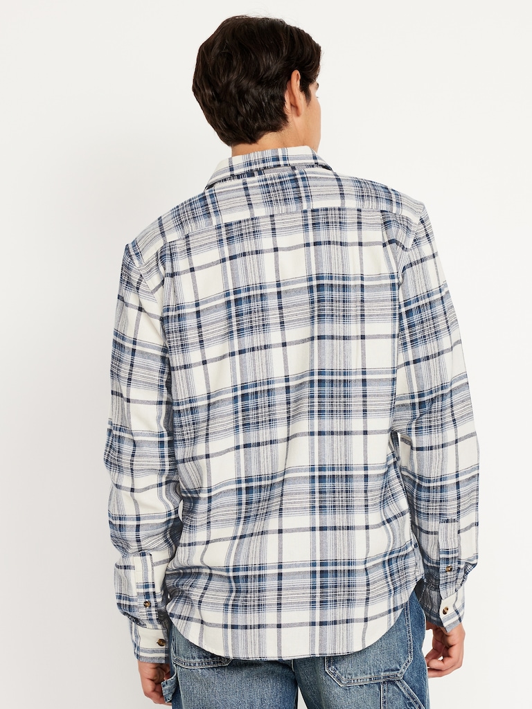 Plaid Flannel Pocket Shirt
