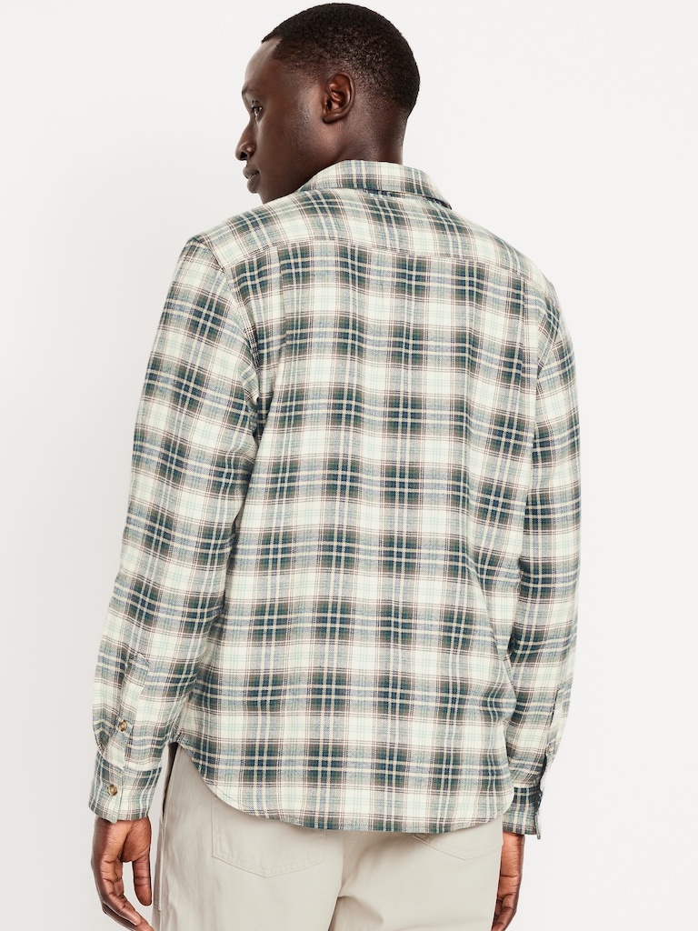 Plaid Flannel Pocket Shirt