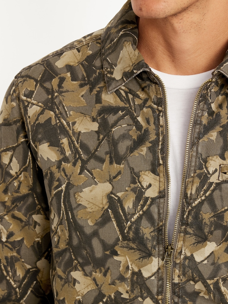 Printed Canvas Barn Jacket
