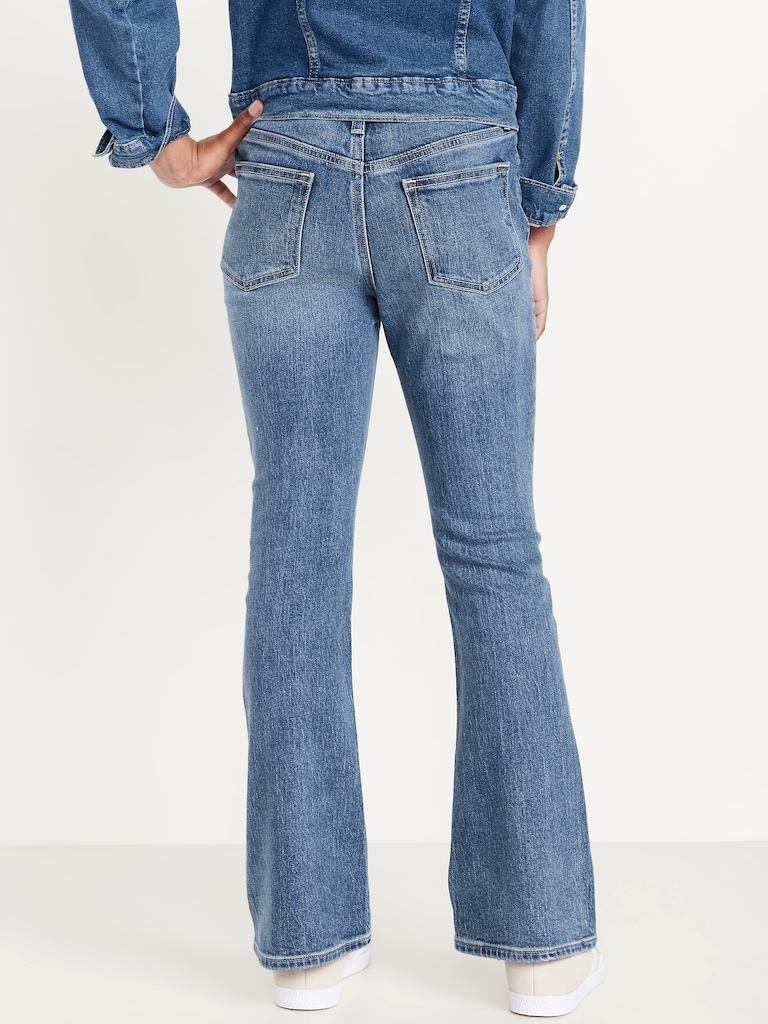 High-Waisted Studded Flare-Leg Jeans for Girls