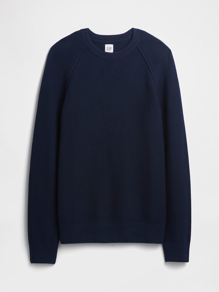 Garter Crewneck Sweater