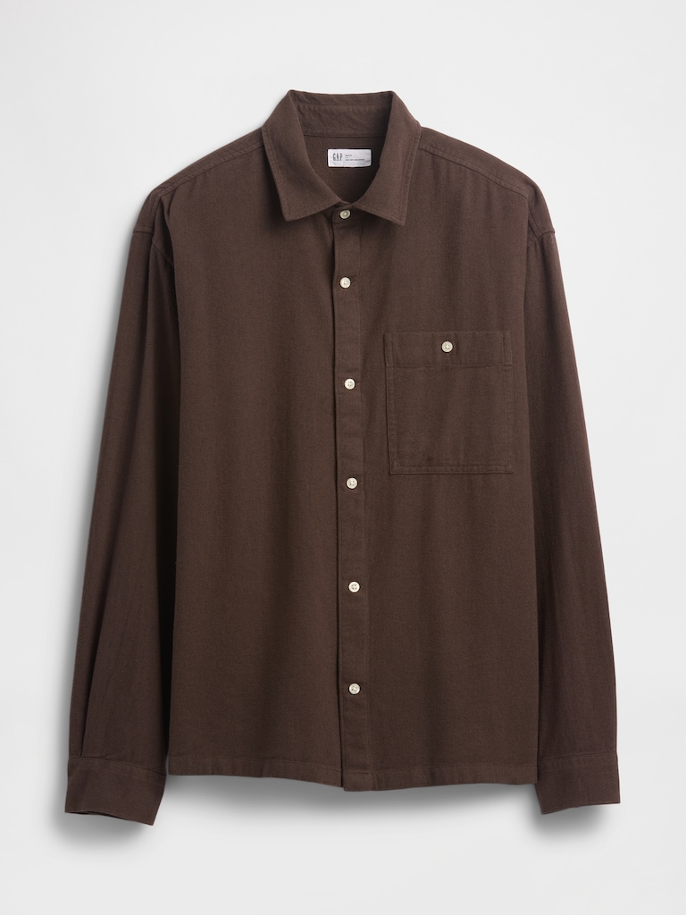 Flannel Shirt in Boxy Fit