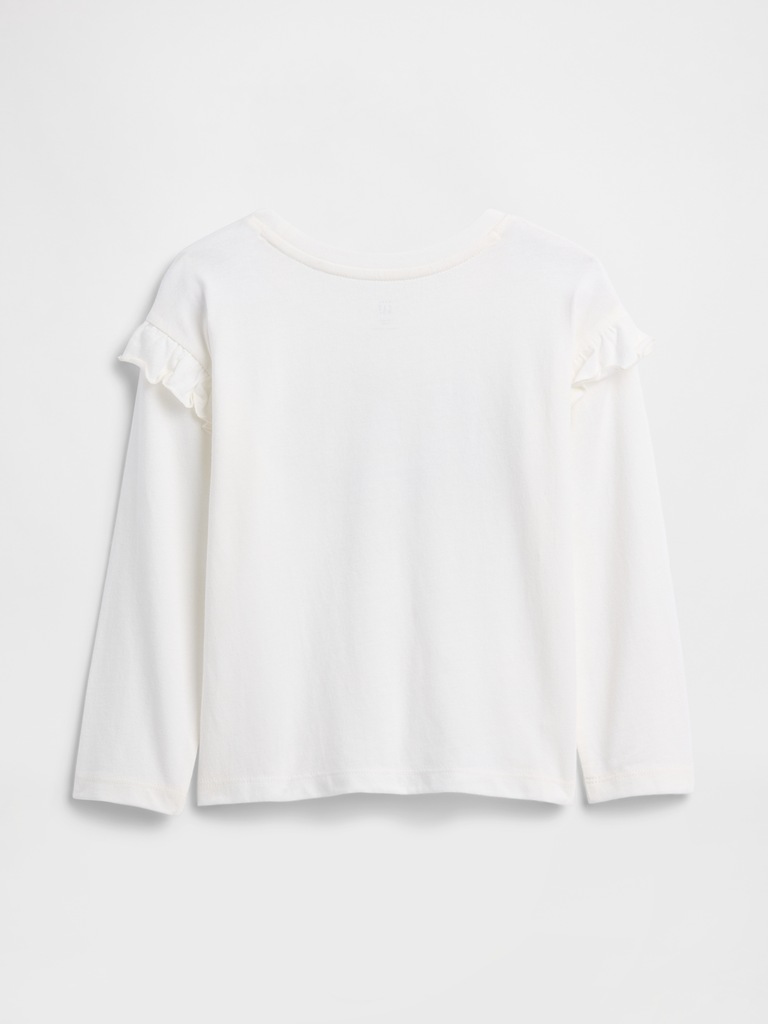 babyGap Logo Ruffle Crewneck T-Shirt