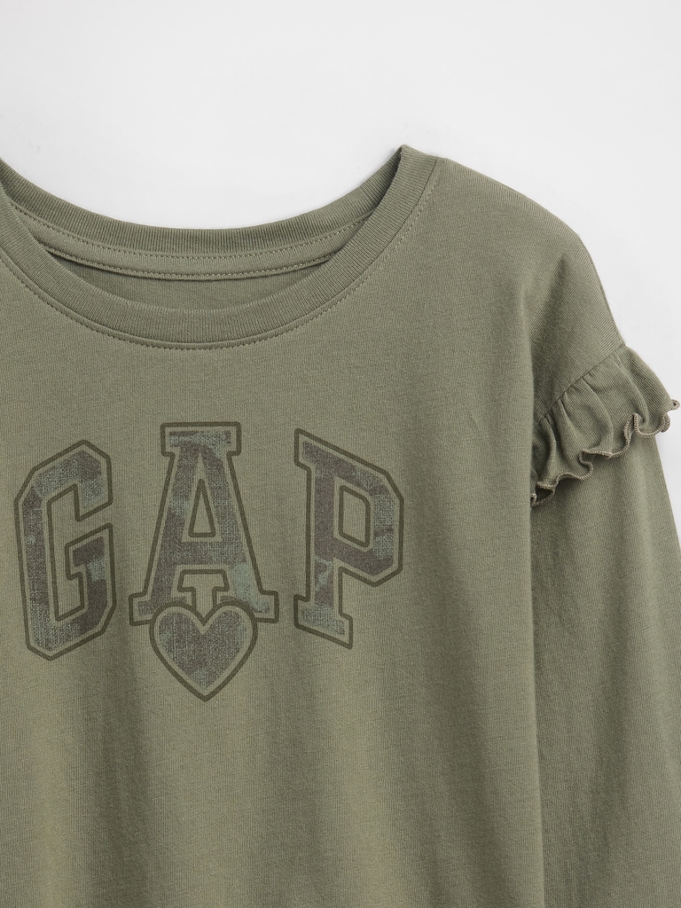 babyGap Logo Ruffle Crewneck T-Shirt
