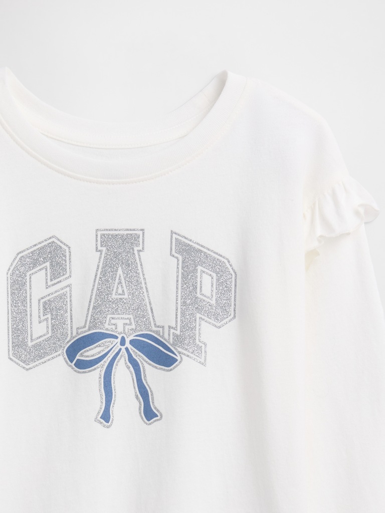 babyGap Logo Ruffle Crewneck T-Shirt