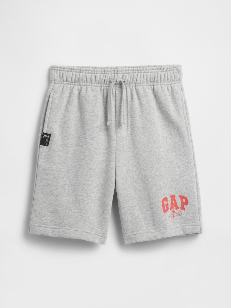 GapKids × Disney Mickey Mouse Relaxed Logo Pull-On Shorts