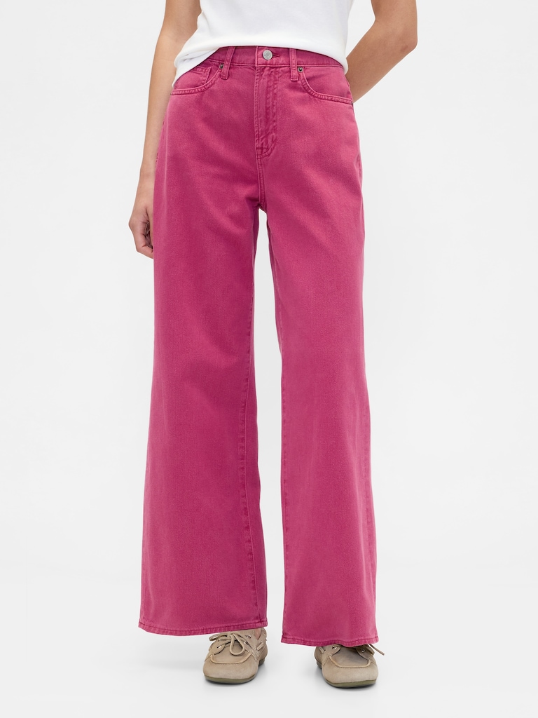 High Rise Wide-Leg Jeans