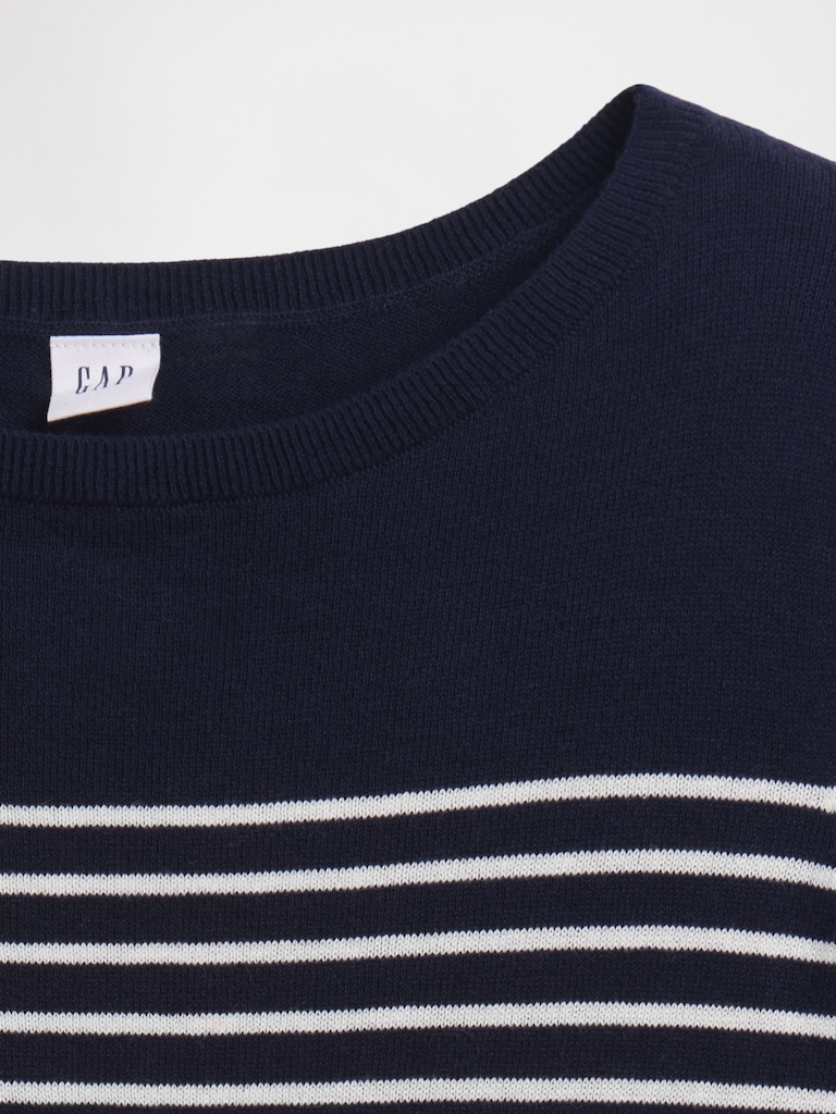 Relaxed Stripe Boatneck Sweater