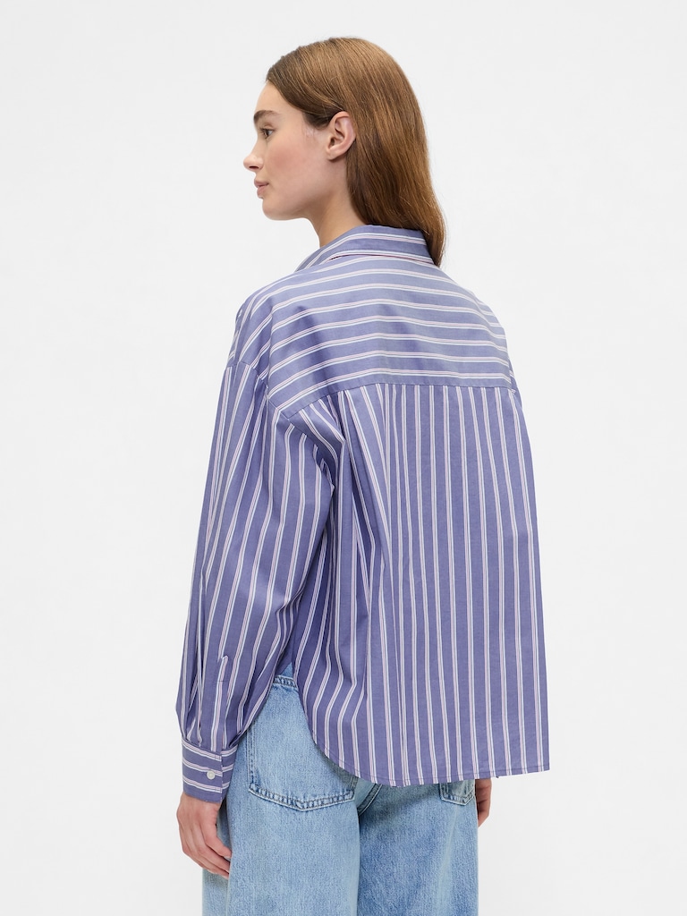 Oversized Shirt in Poplin