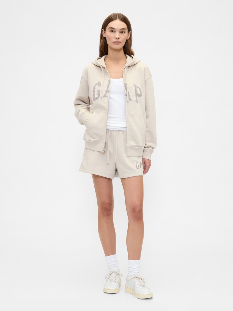 Relaxed Gap Logo Zip Hoodie