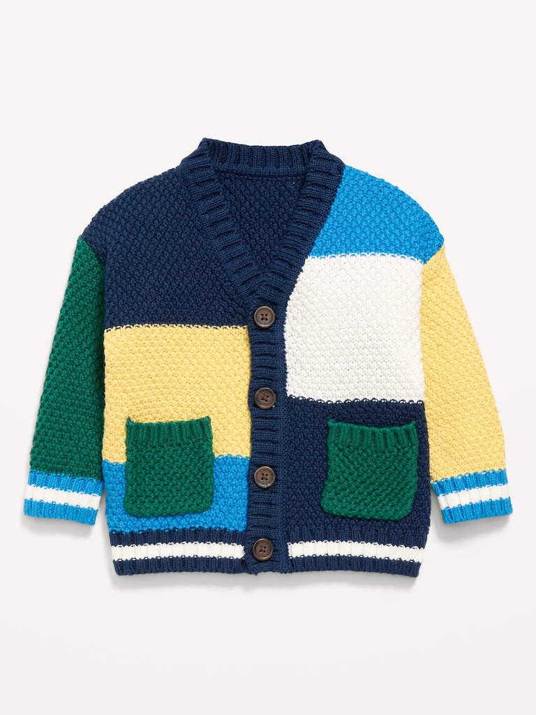 Color-Block Cardigan Sweater for Baby
