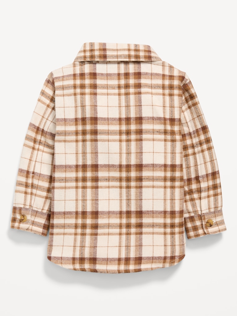 Long-Sleeve Flannel Shirt for Baby
