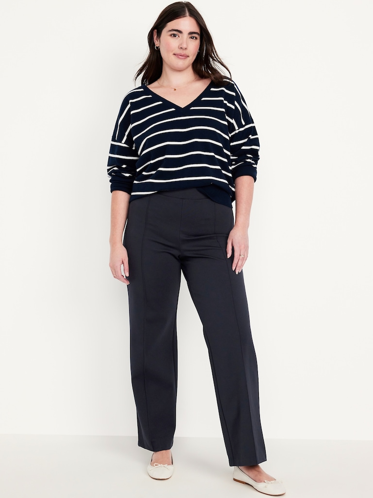 Extra High-Waisted Stevie Straight Pants