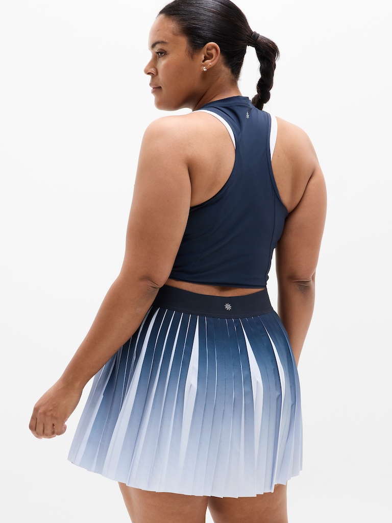 Match Point High Rise Pleated Ombre 13" Skort