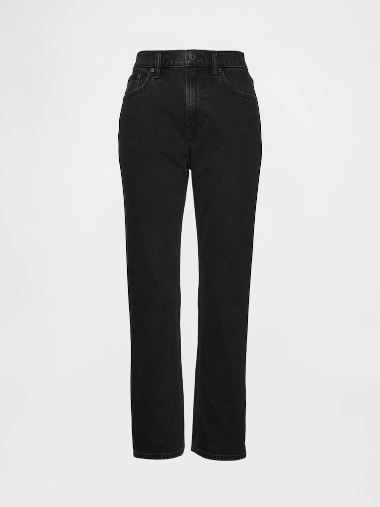 High Rise ’90s Slim Straight Crop Jeans