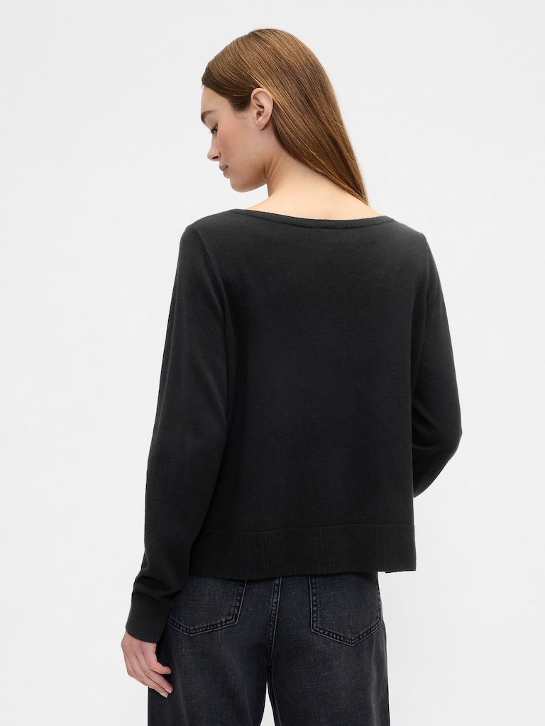Relaxed Boatneck Sweater