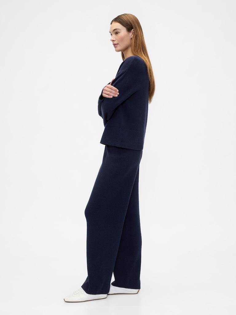 CashSoft Relaxed Ribbed Sweater Pants