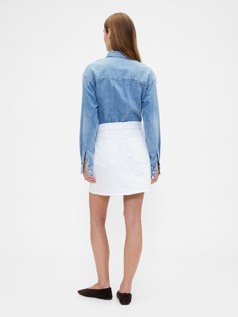 Denim Mini Skirt