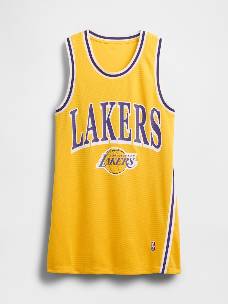 NBA Los Angeles Lakers Recycled Jersey Mini Dress