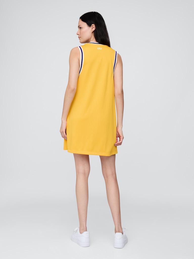 NBA Los Angeles Lakers Recycled Jersey Mini Dress