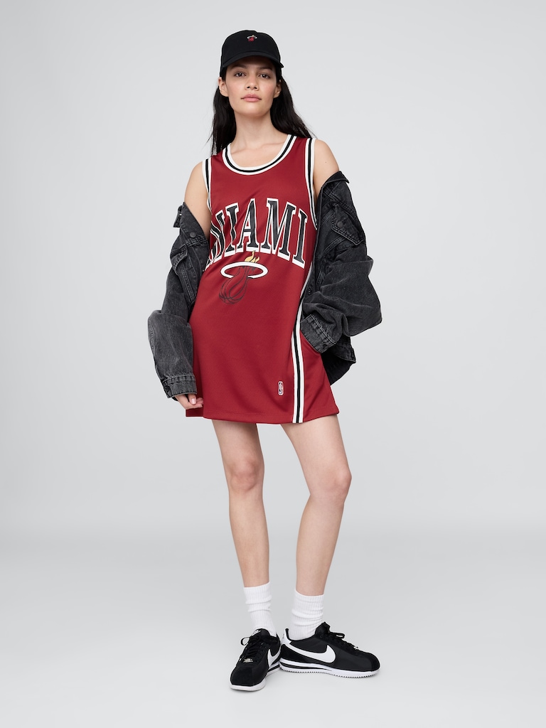 NBA Miami Heat Recycled Jersey Mini Dress