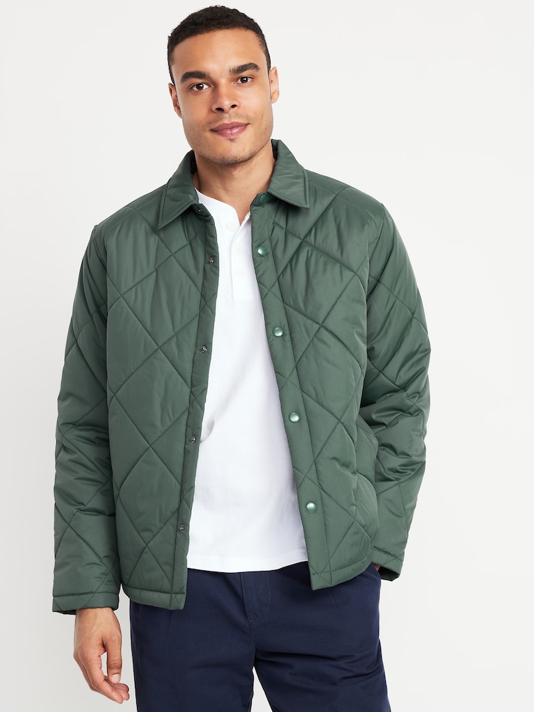 Water-Resistant Quilted Jacket