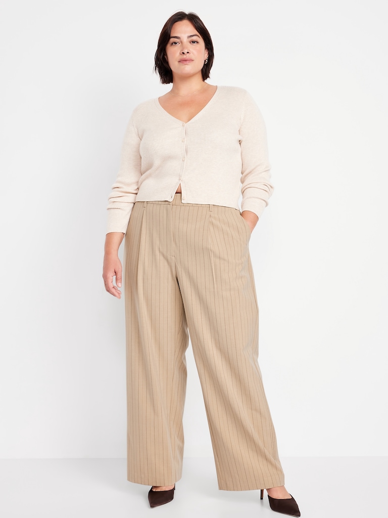 Extra High-Waisted Taylor Wide-Leg Trouser Pants