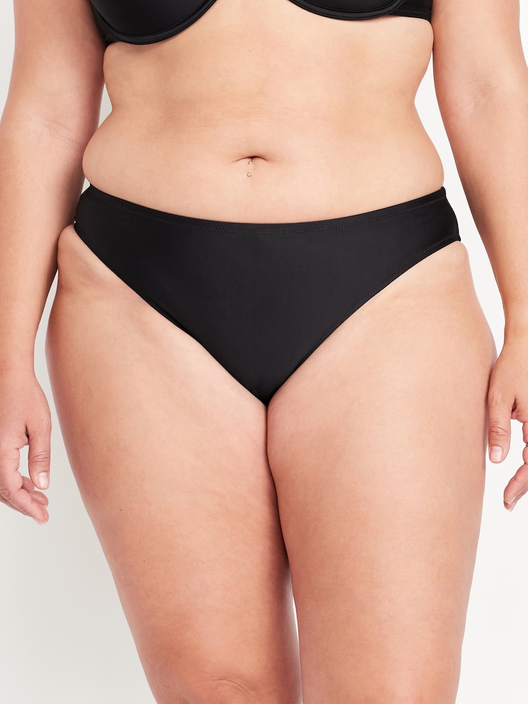 Mid-Rise Bikini Swim Bottoms