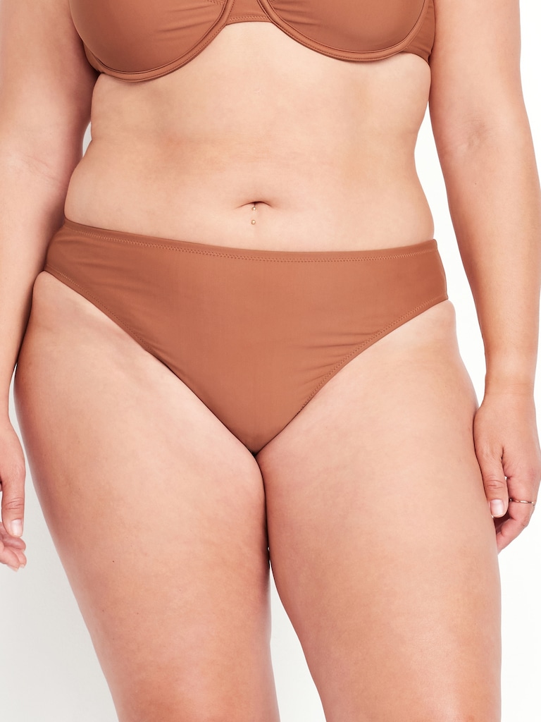 Mid-Rise Bikini Swim Bottoms