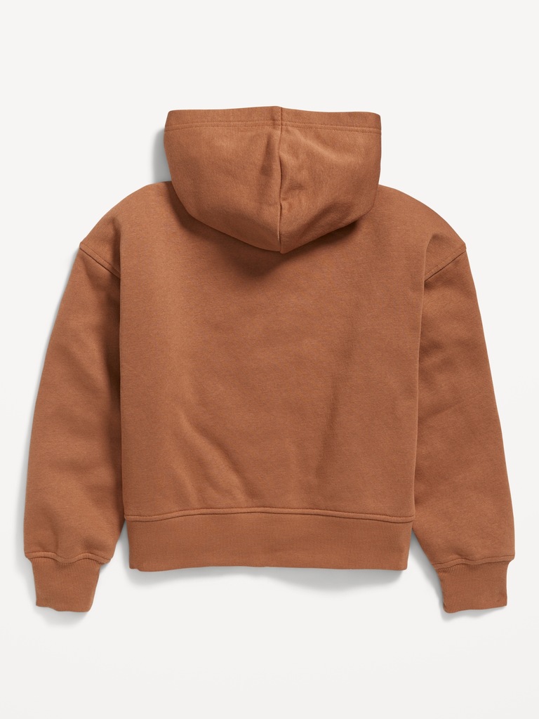 Favorite Fleece Printed Zip-Front Hoodie for Girls