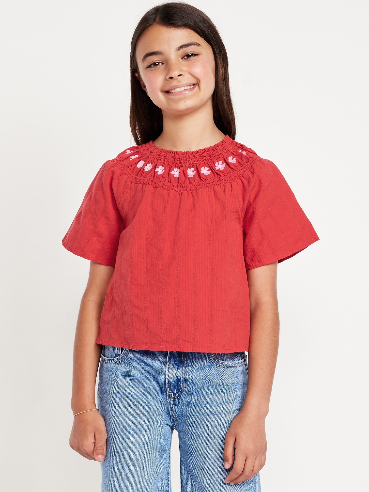Short-Sleeve Soft-Knit Utility Pocket Shirt for Boys