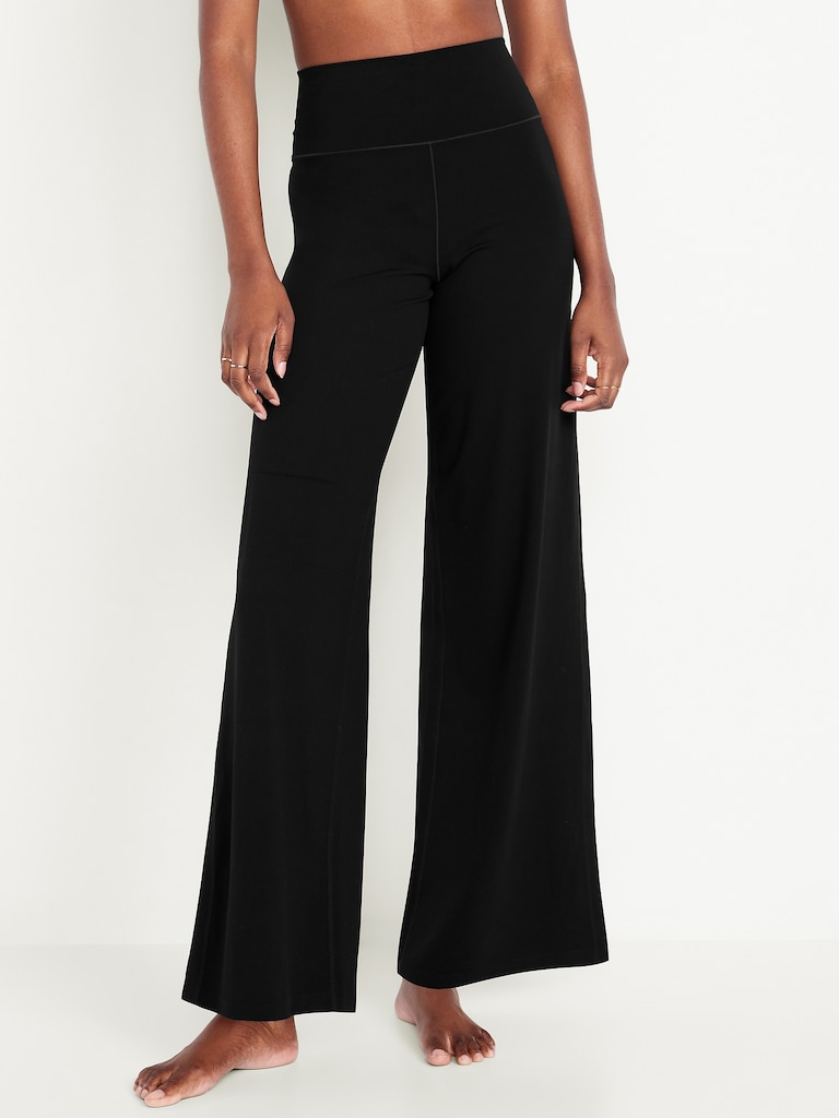 High-Waisted StudioSmooth Wide-Leg Pants