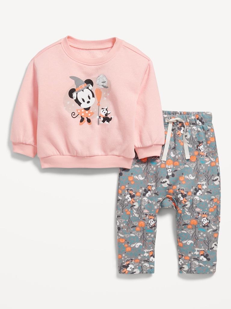 Disney© Unisex Graphic Sweatshirt and Sweatpants Set for Baby