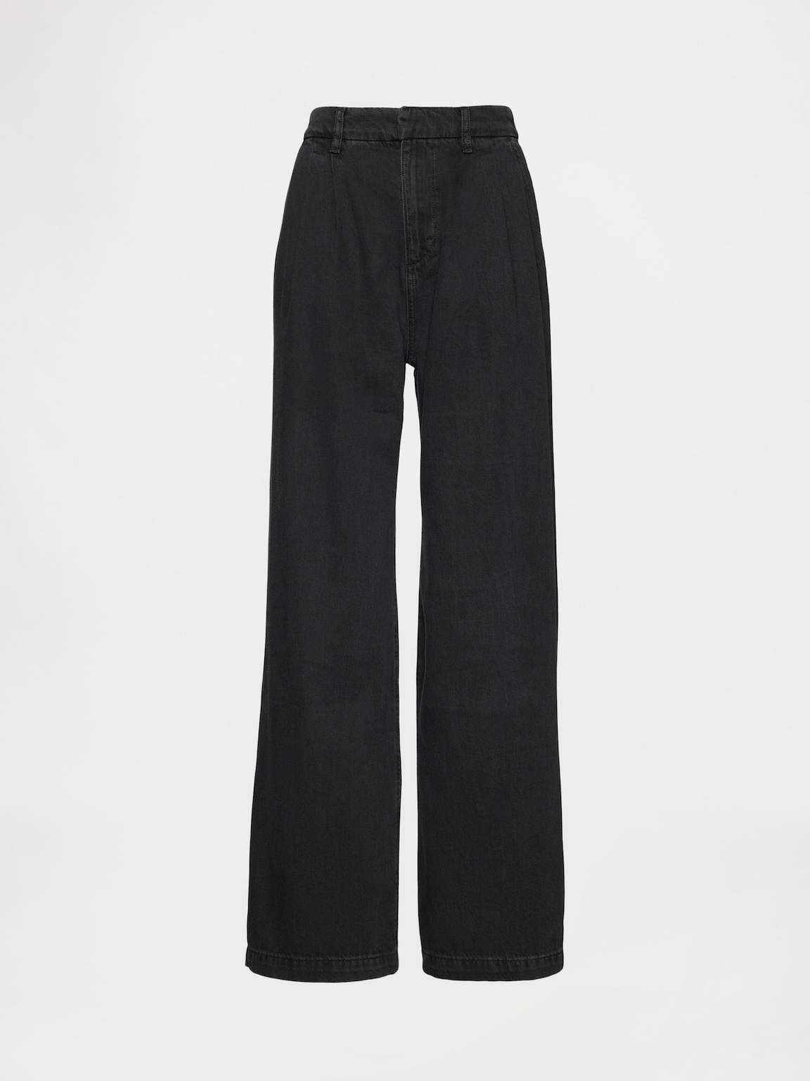 365 High Rise UltraSoft Pleated Denim Trousers