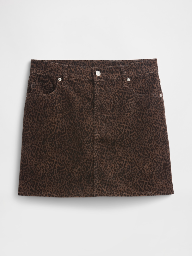 Corduroy Mini Skirt