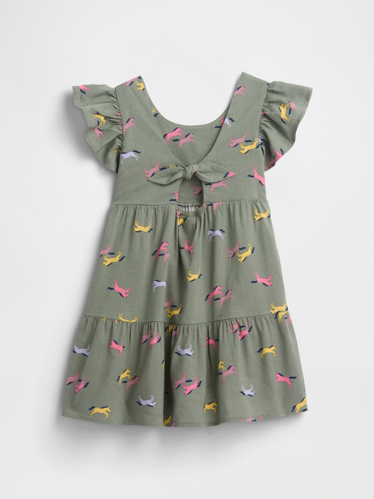 babyGap Flutter Sleeve Tie-Back Dress