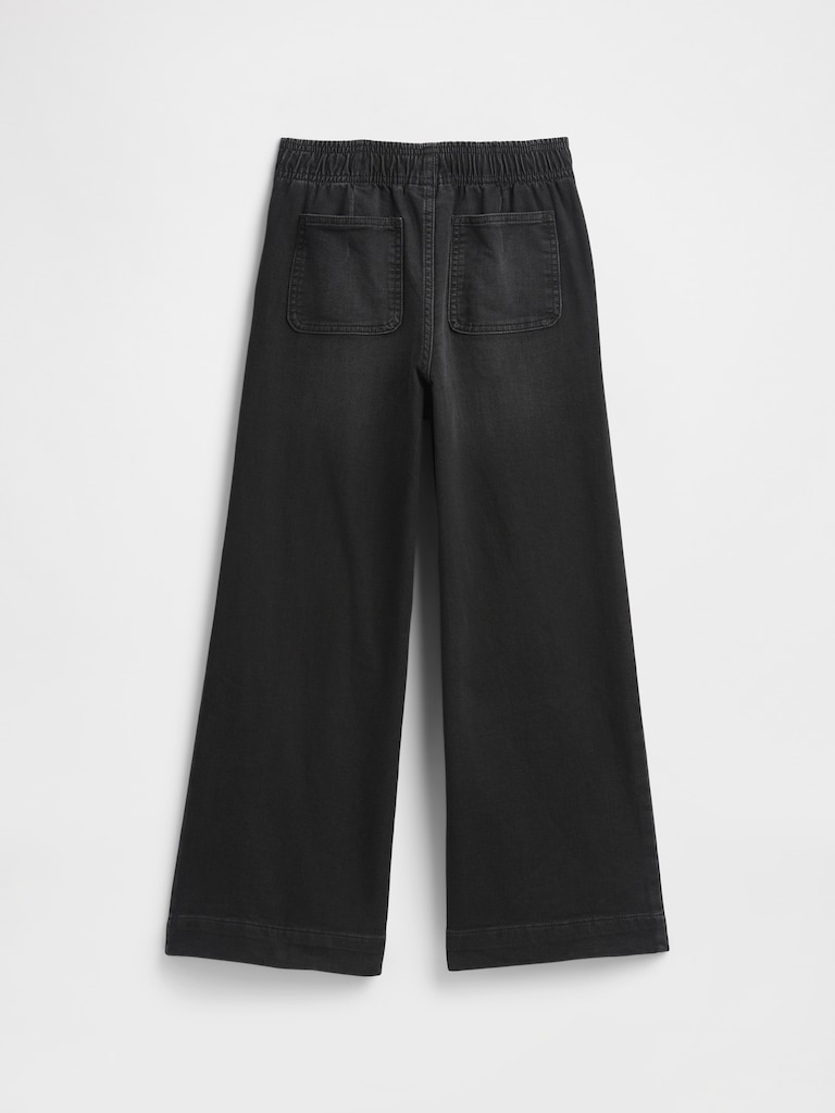 Kids Pull-On Wide-Leg Sweatpant Jeans