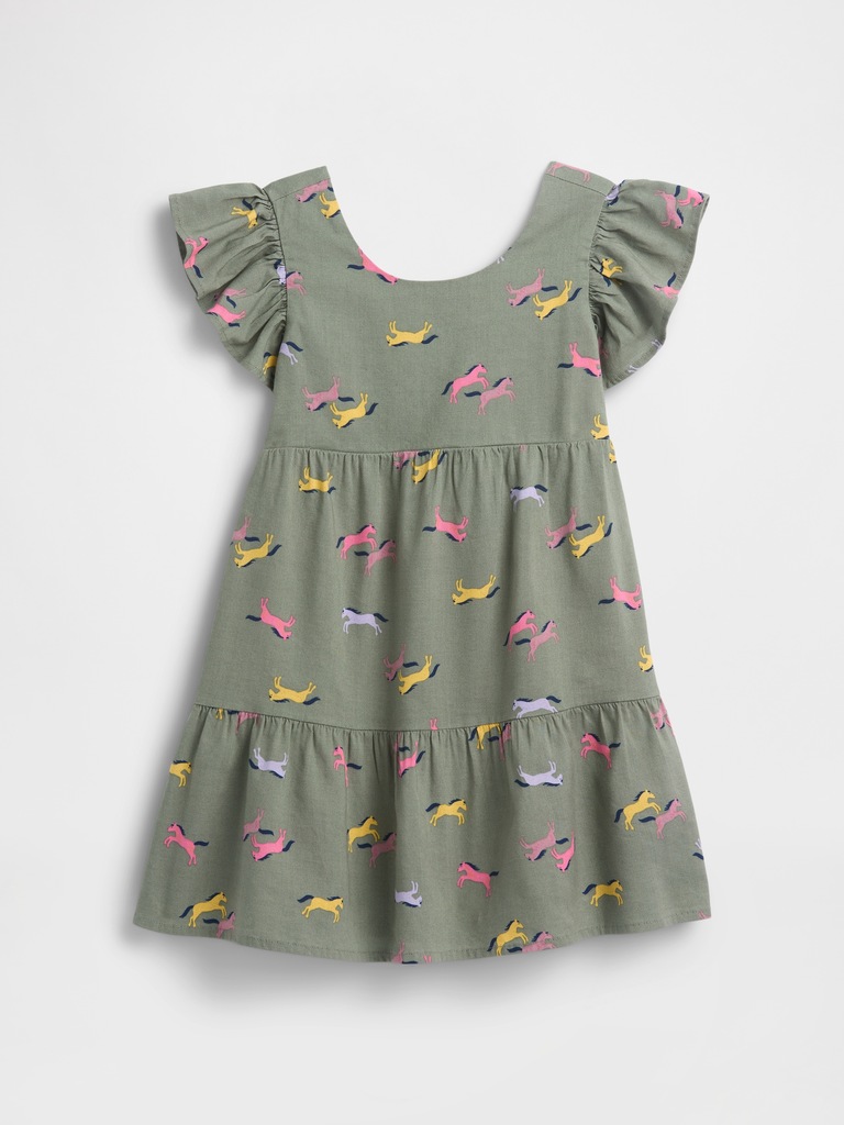babyGap Flutter Sleeve Tie-Back Dress