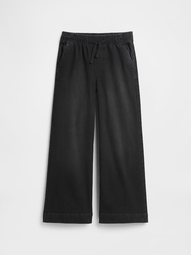 Kids Pull-On Wide-Leg Sweatpant Jeans