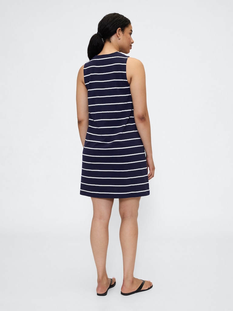 Stripe Jersey Mini Dress