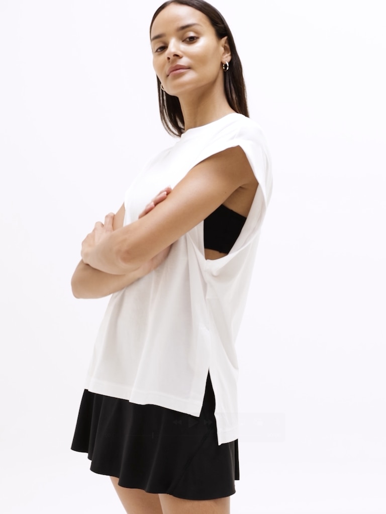True Cotton Oversized Muscle Tee