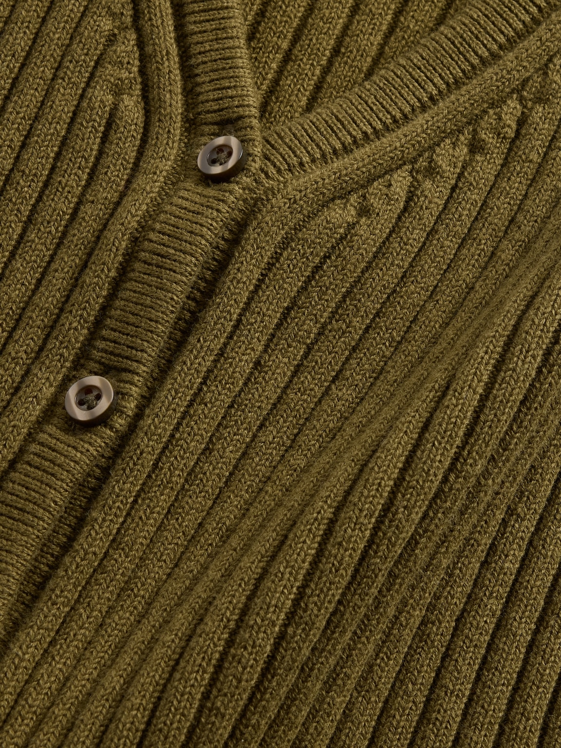 Cropped Rib Cardigan