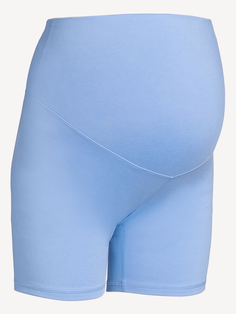 Maternity Full-Panel CloudComfy Biker Shorts -- 6-inch inseam