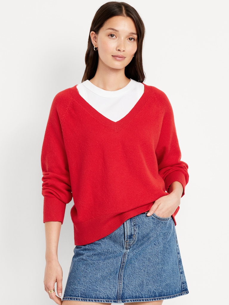 SoSoft Loose V-Neck Sweater
