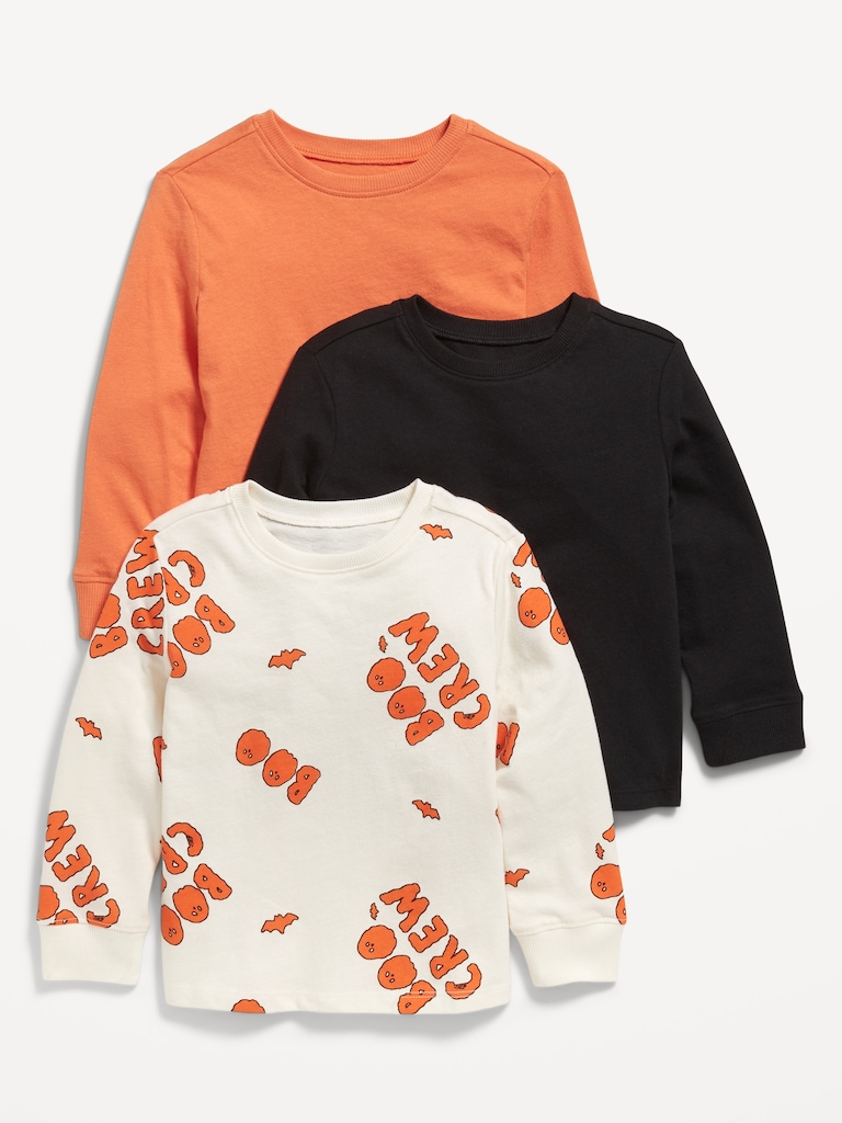 Long-Sleeve T-Shirt 3-Pack for Toddler Boys
