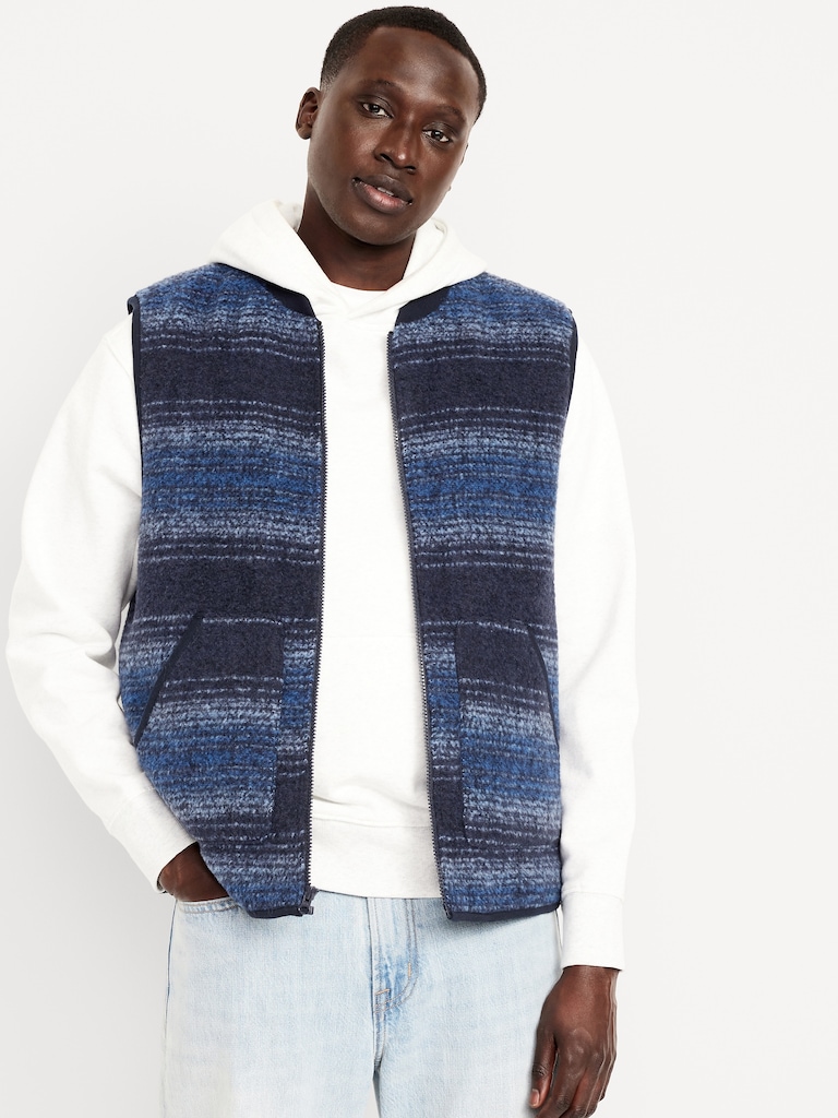 Relaxed Boiled Wool Vest