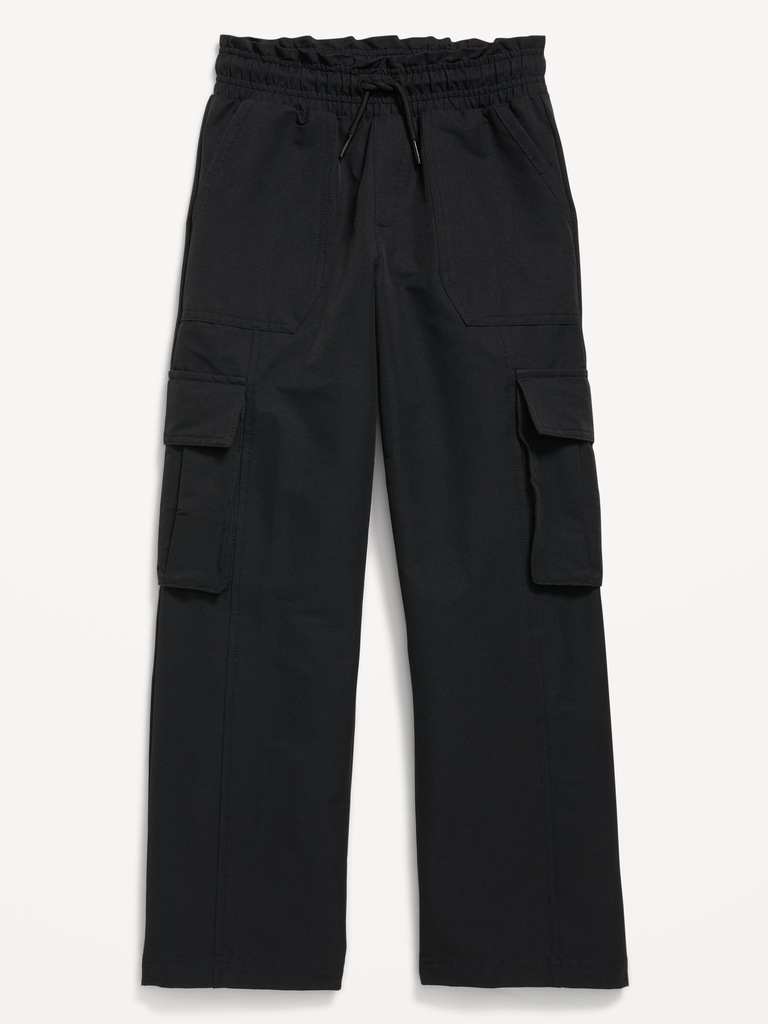 High-Waisted Cargo Wide-Leg Performance Pants for Girls