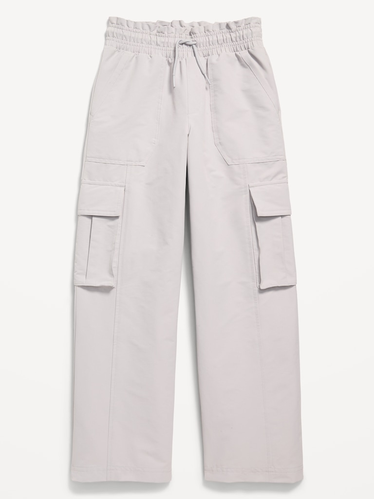 High-Waisted Cargo Wide-Leg Performance Pants for Girls