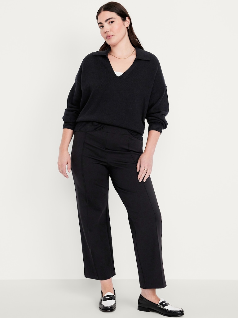 Extra High-Waisted Stevie Straight Pants